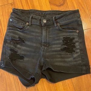 American Eagle Black Jean Shorts